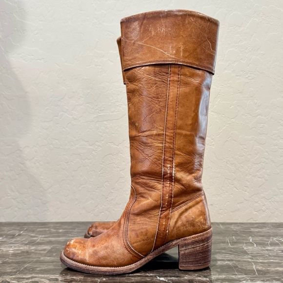 Frye Shoes - Frye Vintage Knee High Leather Campus Boots